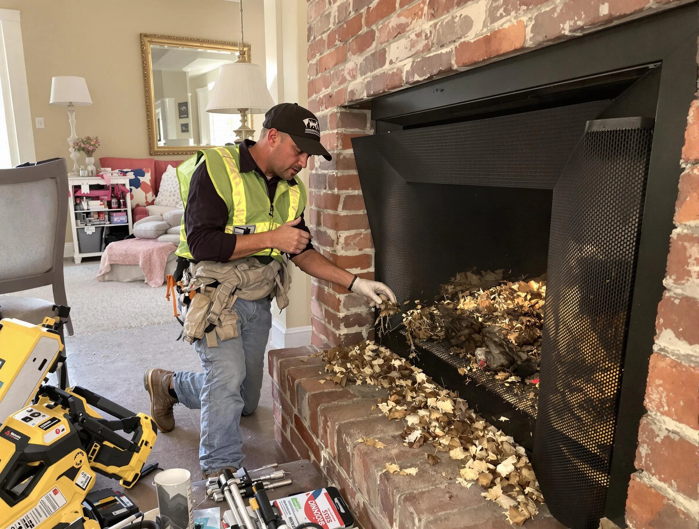 Safe screening installation by Peachtree Corners Chimney Sweep in Peachtree Corners, GA