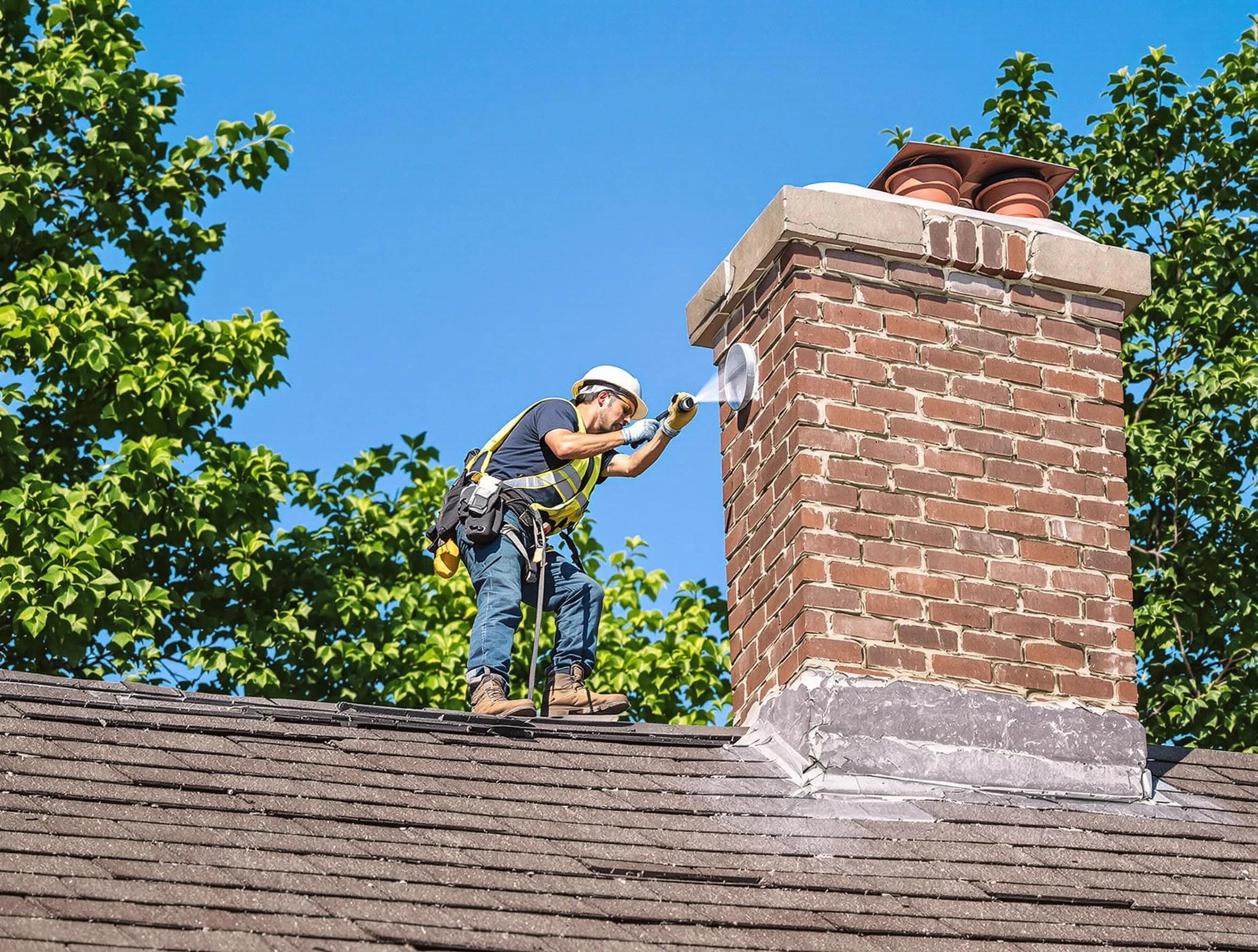 Peachtree Corners Chimney Sweep performing an inspection with advanced tools in Peachtree Corners, GA