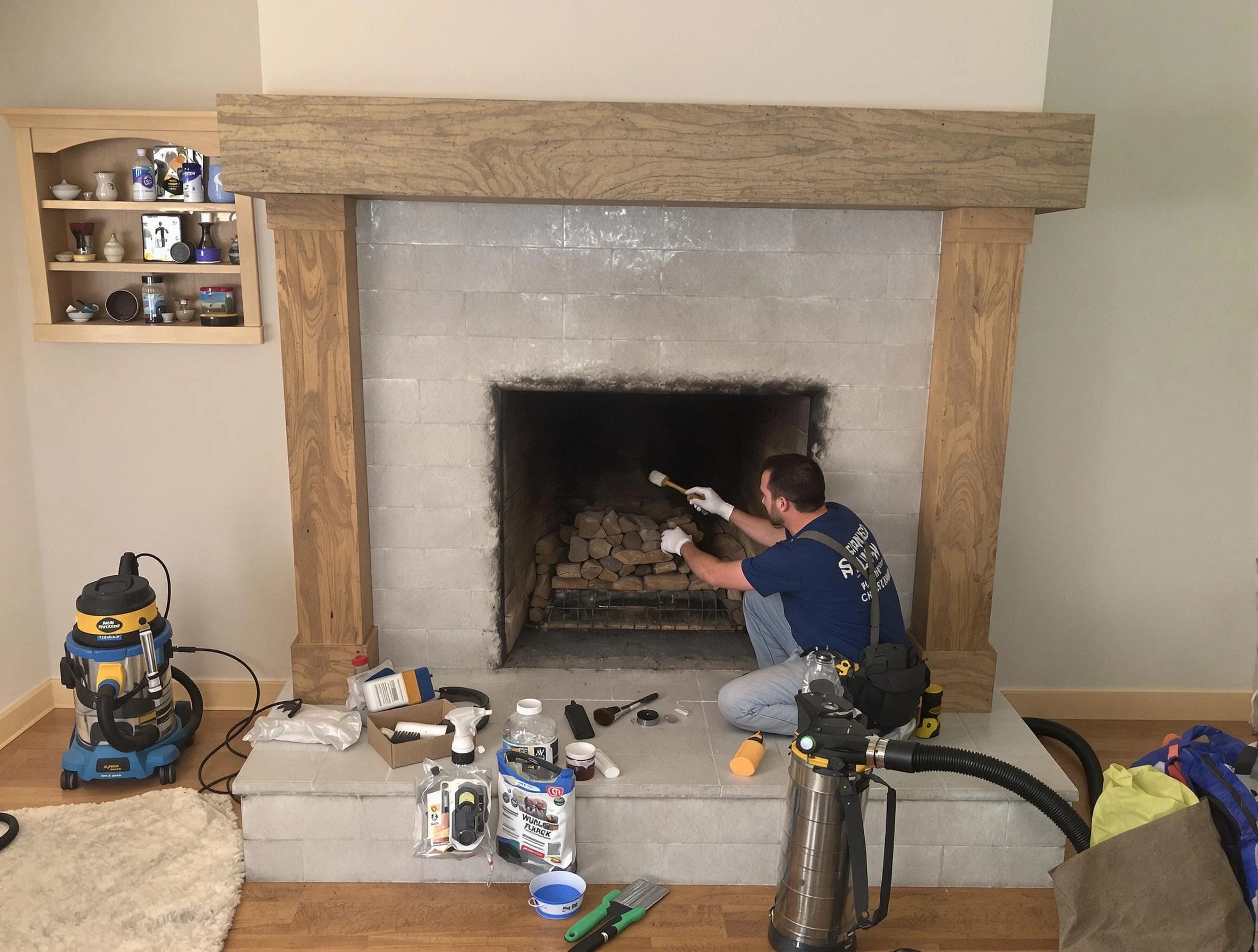 Detailed creosote removal process by Peachtree Corners Chimney Sweep in Peachtree Corners, GA