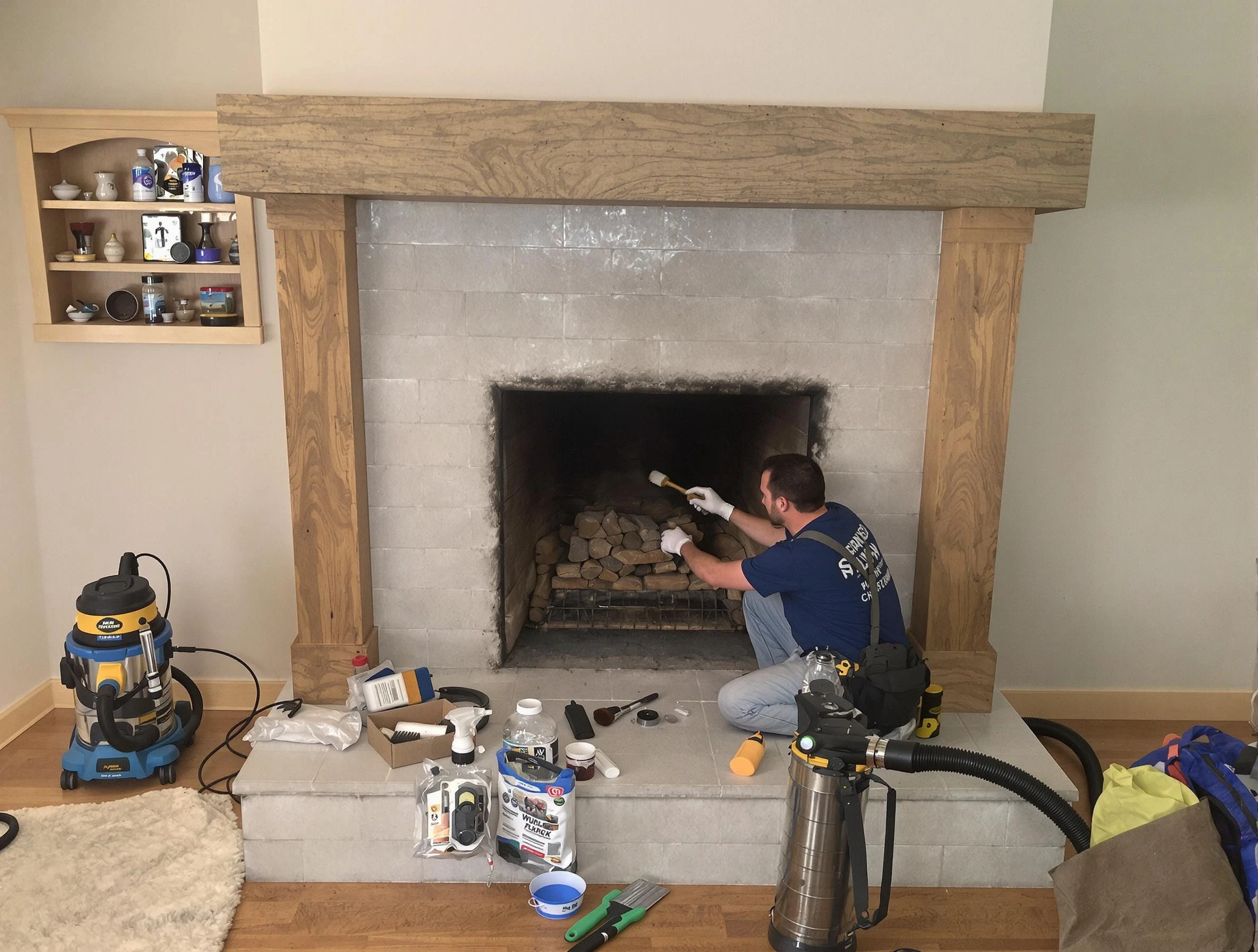 Detailed creosote removal process by Peachtree Corners Chimney Sweep in Peachtree Corners, GA
